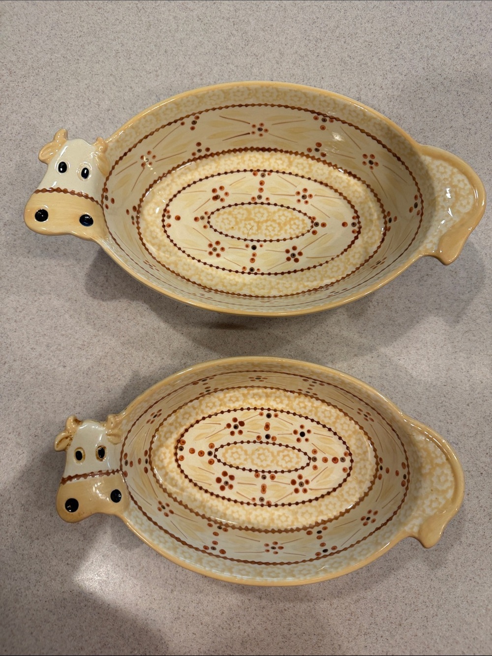 Temptations Cream Old Workd Cow casserole  - Set of 2